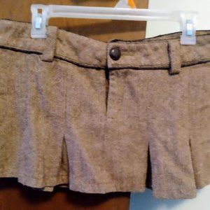 Mini skirt tweed, wool and polyester